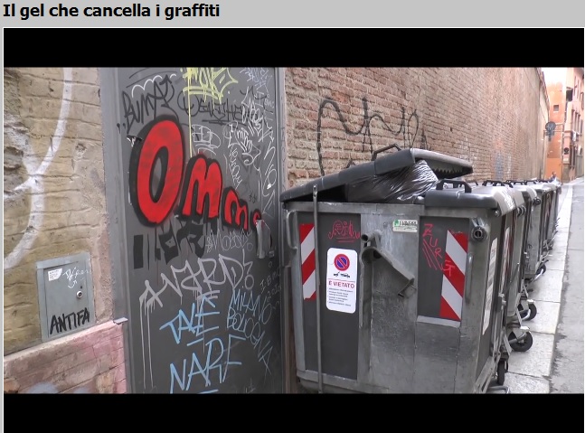 Video Tiscali su Graffless, Il gel che cancella i graffiti